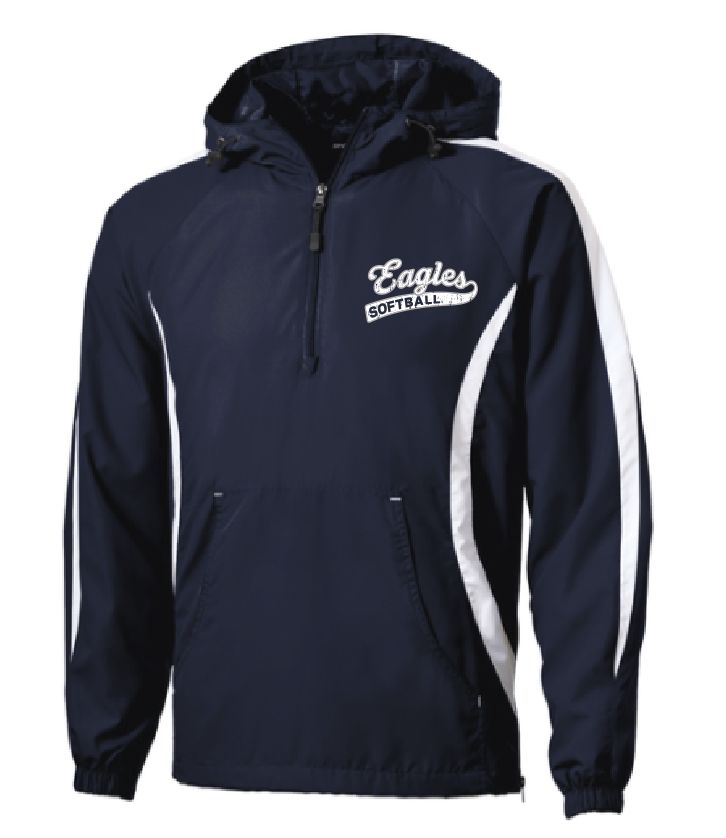 EVW Softball Sport-Tek® Colorblock Raglan Anorak (Jersey Lined)