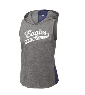 EVW Softball Sport-Tek® Women's PosiCharge® Tri-Blend Wicking Draft Hoodie Tank