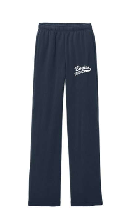 EVW Softball Bella Sponge Fleece Straight Leg Navy Sweats
