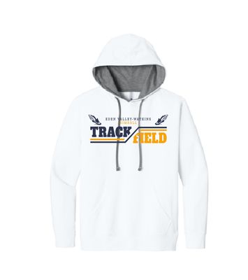 EVWK Track Next Level Light Weight Laguna Hoodie--White w/ Grey