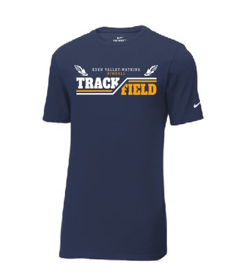 EVWK Track Nike Dri-FIT Cotton/Poly Short Sleeve Navy Tee--2 Color Options
