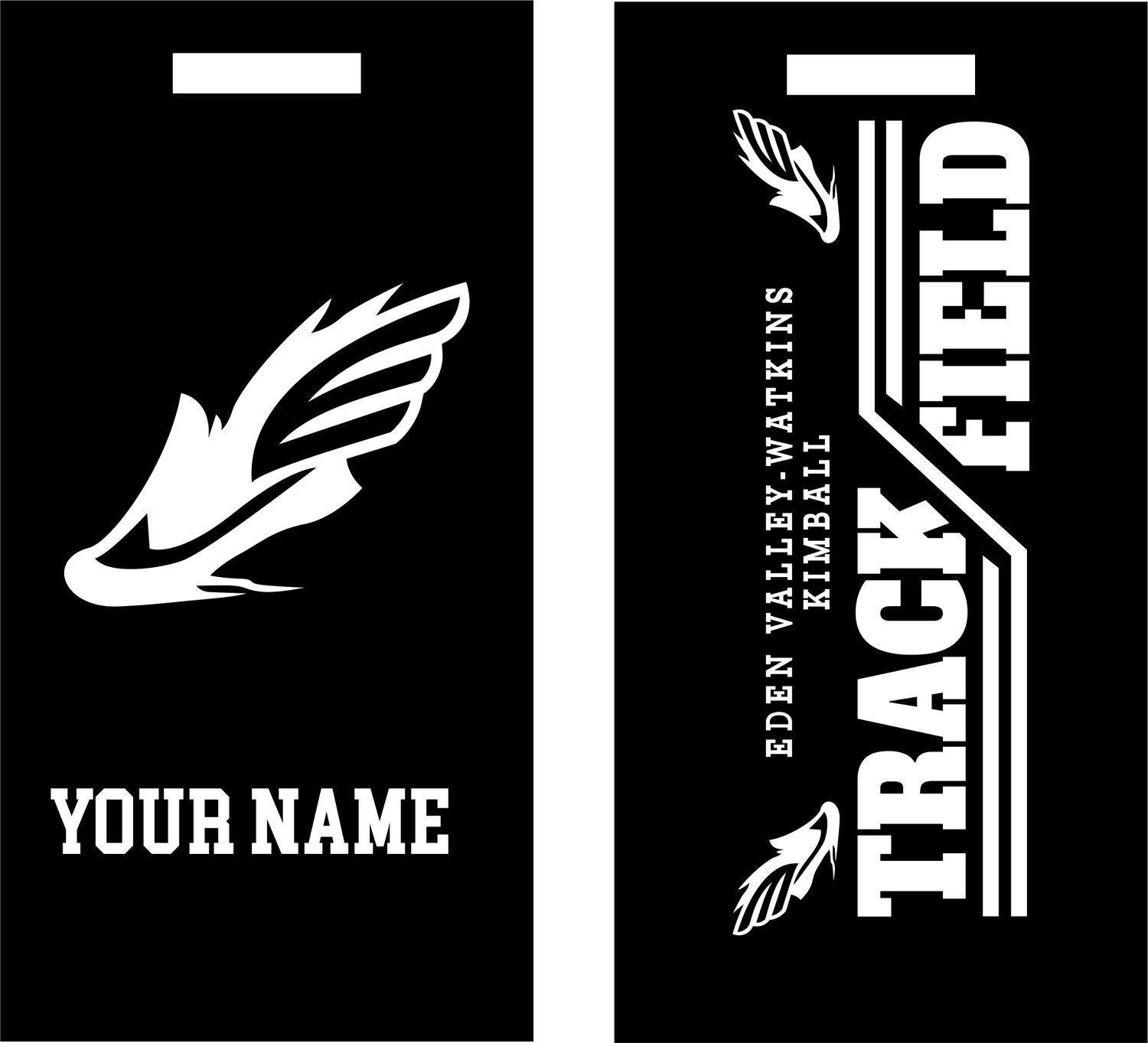 EVWK Track Laser Engraved Bag Tag