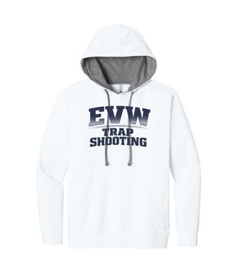 EVW Trap Next Level Light Weight Laguna Hoodie--White w/ Grey