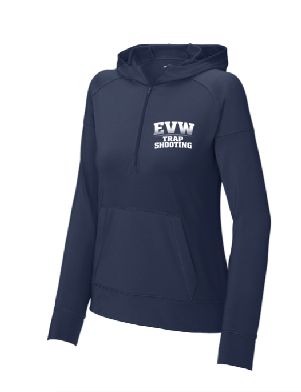 EVW Trap Sport-Tek® Sport-Wick® Stretch 1/2-Zip LADIES Hoodie--2 Color Options