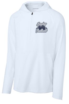 EVW Football Sport-Tek Repeat 1/2-Zip Long Sleeve Hooded Jacket--3 Colors Available--2 Logo Options