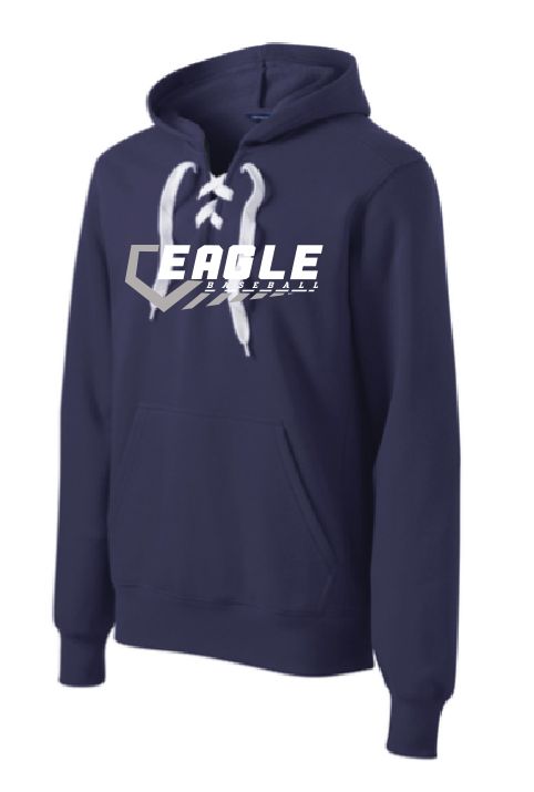 EVW Baseball Sport-Tek Lace Up Pullover Hooded Sweatshirt--2 Color Options