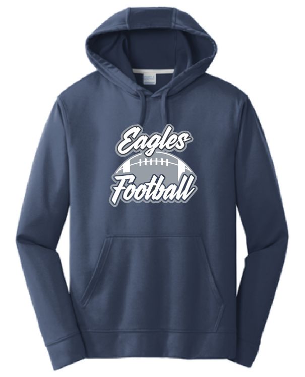 EVW Football Port &amp; Co Dri-Fit Hoodie--2 Color Options--Youth Sizes Available