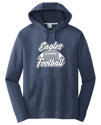 EVW Football Port &amp; Co Dri-Fit Hoodie--2 Color Options--Youth Sizes Available