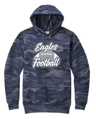 EVW Football Port &amp; Co™ Core Fleece Camo Pullover Hooded Sweatshirt