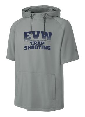 EVW Trap Richardson Charge Performance Fleece Short Sleeve Hoodie-Grey
