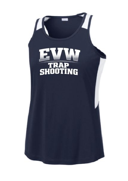 EVW Trap Club Women's Tank Top--Navy