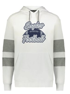 EVW Football Unisex Jackson Way Hooded White Sweatshirt