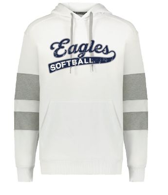 EVW Softball Unisex Jackson Way Hooded Sweatshirt-White