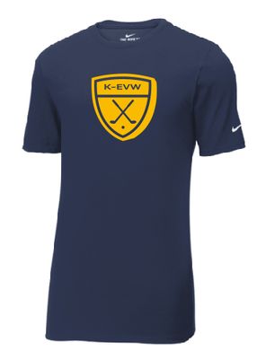 K-EVW Golf Nike Dri-FIT Cotton/Poly Short Sleeve Navy Tee
