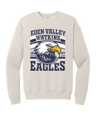 Eagles Unisex Sponge Fleece Drop Shoulder Crewneck Sweatshirt--2 Color Options