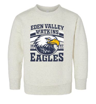 Eagles Toddler  Rabbit Skins Fleece Crewneck--2 Color Options