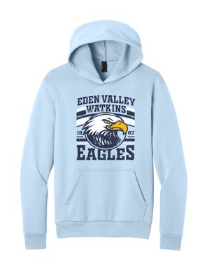 Eagles Port &amp; Co™ Easy Fleece Pullover (LIGHT) Hooded Sweatshirt--3 Color Options--Youth Sizes Available