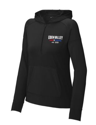 EV Fire &amp; Rescue Sport-Tek® Sport-Wick® Stretch 1/2-Zip LADIES Hoodie--2 Color Options