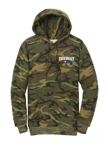 EV Fire &amp; Rescue Port &amp; Co™ Core Fleece Camo Pullover Hooded Sweatshirt