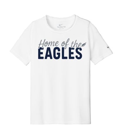 Eagles Feather Youth Nike rLegend Short Sleeve Navy Tee--2 Color Options