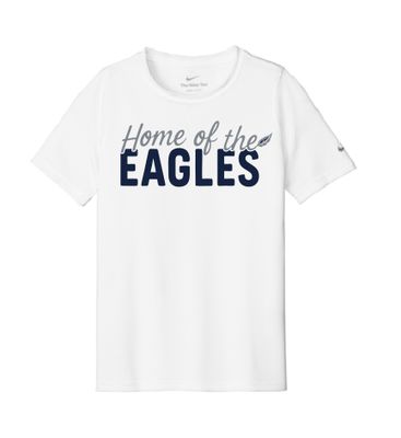 Eagles Feather Youth Nike rLegend Short Sleeve Navy Tee--2 Color Options