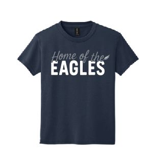 Eagles Feather Youth Gildan DryBlend 50 Cotton/50 Poly T-Shirt--3 Color Options