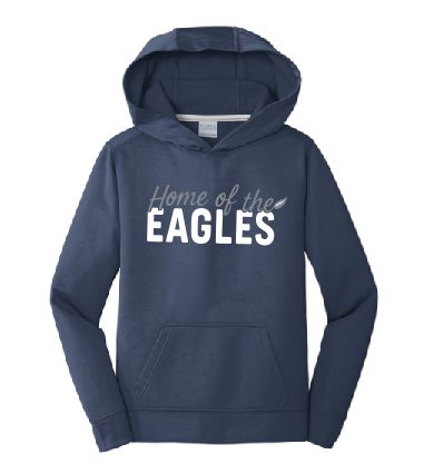 Eagles Feather Youth  Dri-Fit Navy Hoodie