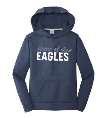 Eagles Feather Youth  Dri-Fit Navy Hoodie