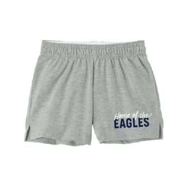 Eagles Feather Girls Jersey Knit Squad Shorts--2 Color Options