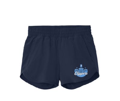 Clippers Repeat Women's Swift Shorts-Navy