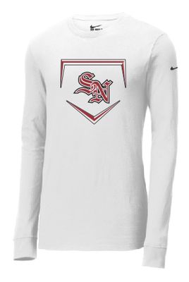 Nicks Nike Dri-FIT Cotton/Poly Long Sleeve Navy Tee--2 Color Options