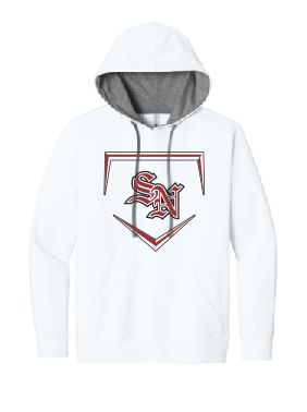Nicks Next Level Light Weight Laguna White/Grey Hoodie