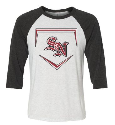 Nicks Unisex Three-Quarter Sleeve Baseball Tee--2 Color Options