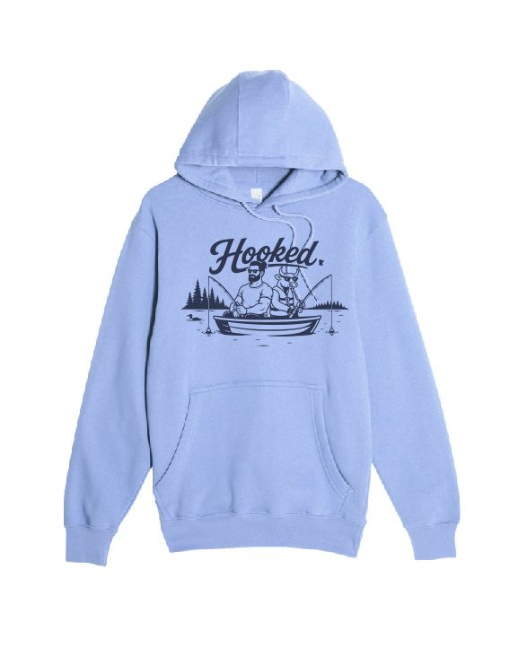 Hooked Lane Seven Unisex Premium Pullover Hooded Sweatshirt--2 Color Options
