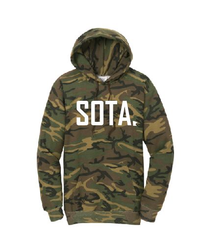 Sota Port &amp; Co™ Core Fleece Camo Pullover Hooded Sweatshirt