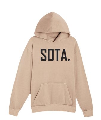 Sota Unisex Urban Pullover Hooded Sweatshirt--Pigment Burro