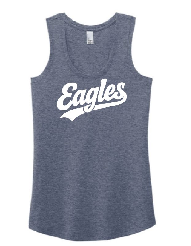 Eagle Swoosh Ladies District Triblend Racerback Tank-3 Color Options