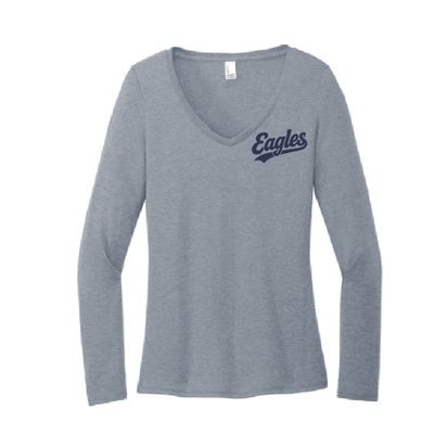 Eagle Swoosh LADIES Long Sleeved V-Neck-3 Color Options