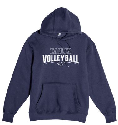 EVW Volleyball Lane Seven Unisex Premium Pullover Hooded Sweatshirt--2 Color Options--Youth Sizes Available