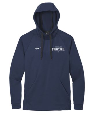 EVW Volleyball Nike Therma-FIT Pullover Fleece Navy Hoodie