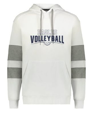 EVW Volleyball Unisex Jackson Way Hooded White Sweatshirt