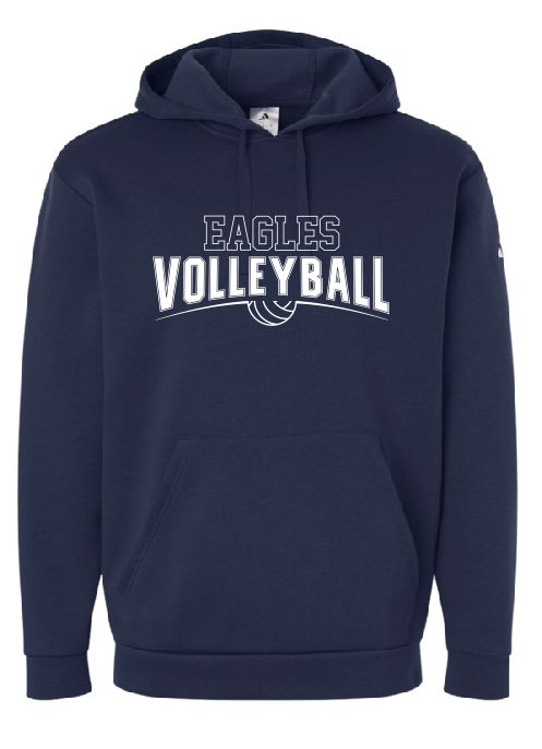 EVW Volleyball Adidas Fleece Hooded Navy Sweatshirt