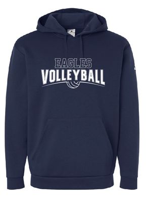 EVW Volleyball Adidas Fleece Hooded Navy Sweatshirt