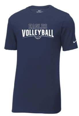 EVW Volleyball Nike Dri-FIT Cotton/Poly Short Sleeve Tee--2 Color Options