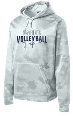 EVW Volleyball Sport-Tek® Sport-Wick® CamoHex Fleece Hooded Pullover--Youth Sizes Available