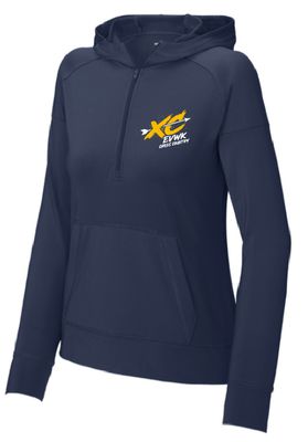 EVWK Cross Country Sport-Tek Sport-Wick Stretch 1/2-Zip WOMENS Navy Hoodie