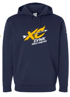 EVWK Cross Country Adidas Fleece Hooded Navy Sweatshirt