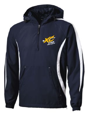 EVWK Cross Country Sport-Tek® Colorblock Raglan Navy Anorak (Jersey Lined)