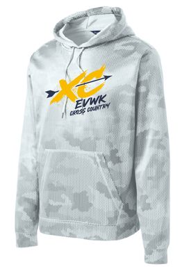 EVWK Cross Country Sport-Tek® Sport-Wick® CamoHex Fleece Hooded Pullover--Youth Sizes Available