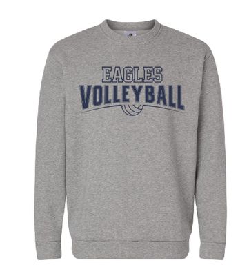 EVW Volleyball Adidas Fleece Crewneck Sweatshirt--2 Colors--Youth Sizes Available